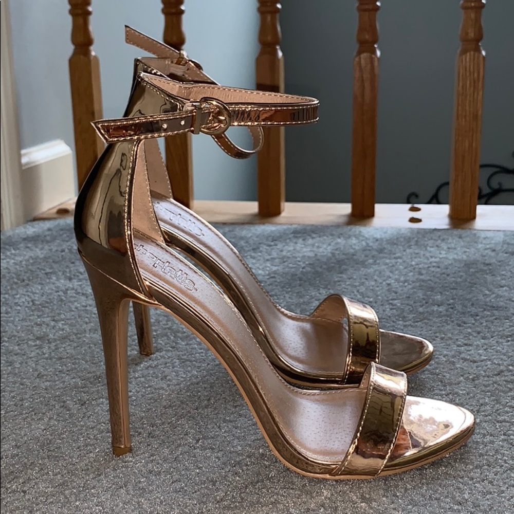 Rose Gold Metallic Heels